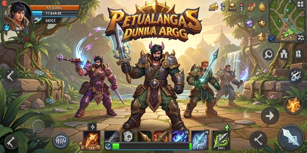Screenshot gameplay ARPG yang mendebarkan dari 66K.