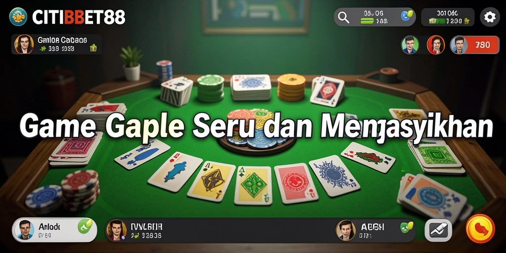 Tampilan gameplay Gaple yang menarik di CITIBET88.