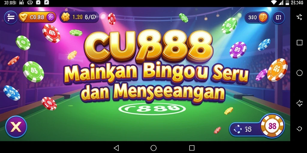 Tampilan gameplay utama CU888 yang seru dan penuh aksi Bingo.