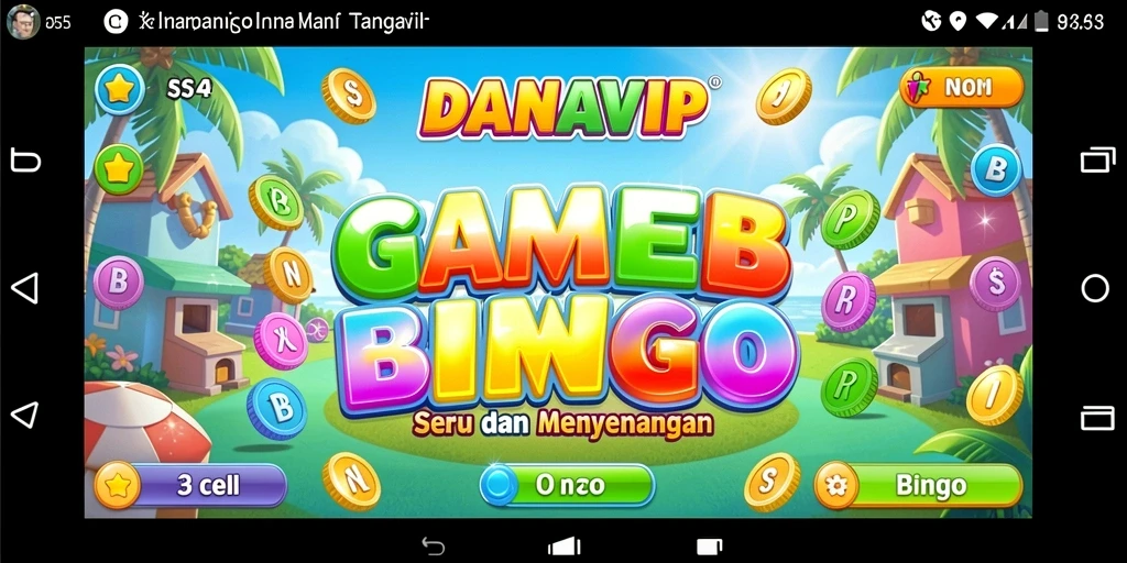 Tampilan gameplay seru pada aplikasi Bingo DANAVIP.