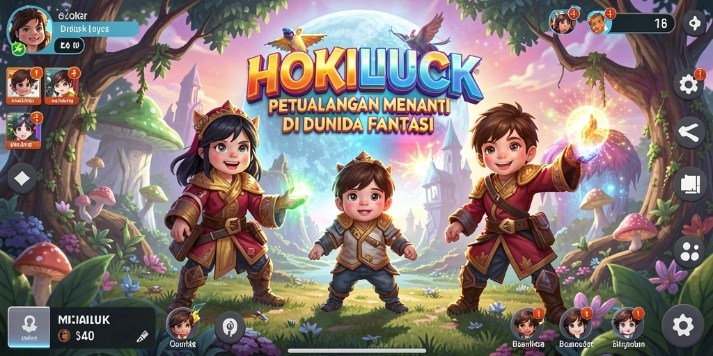 Tampilan gameplay HOKILUCK yang menantang dan berwarna-warni.