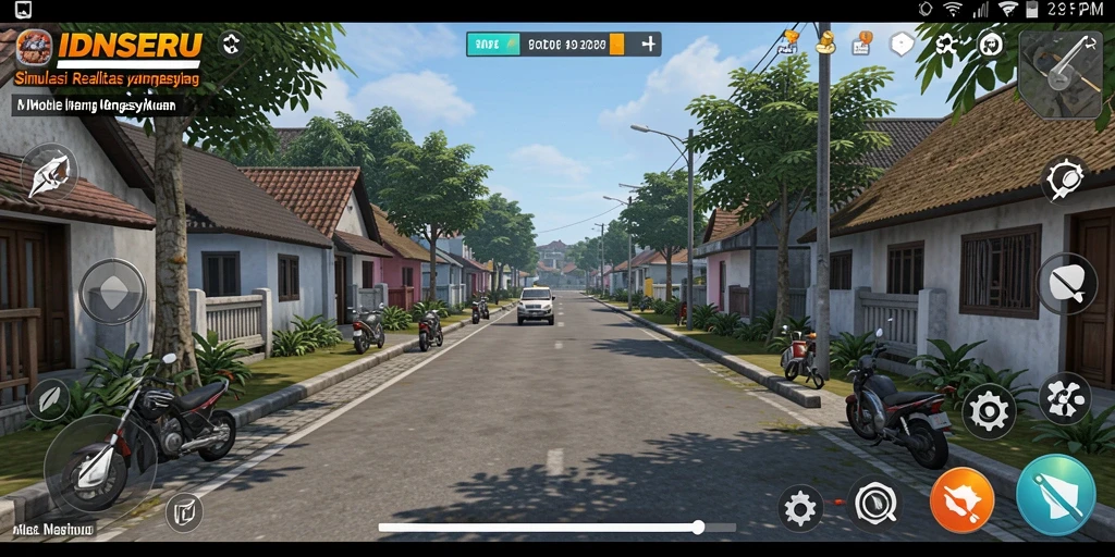 Screenshot utama IDNSERU menunjukkan gameplay Simulation yang penuh tantangan.