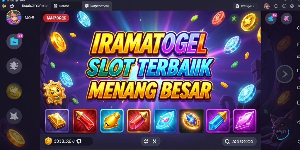 Tampilan gameplay menarik dari IRAMATOGEL dengan mesin slot yang beragam.