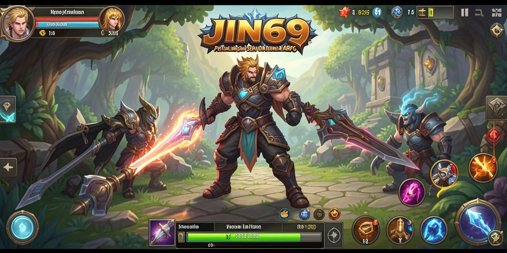 Tampilan gameplay ARPG yang menakjubkan di JIN69.