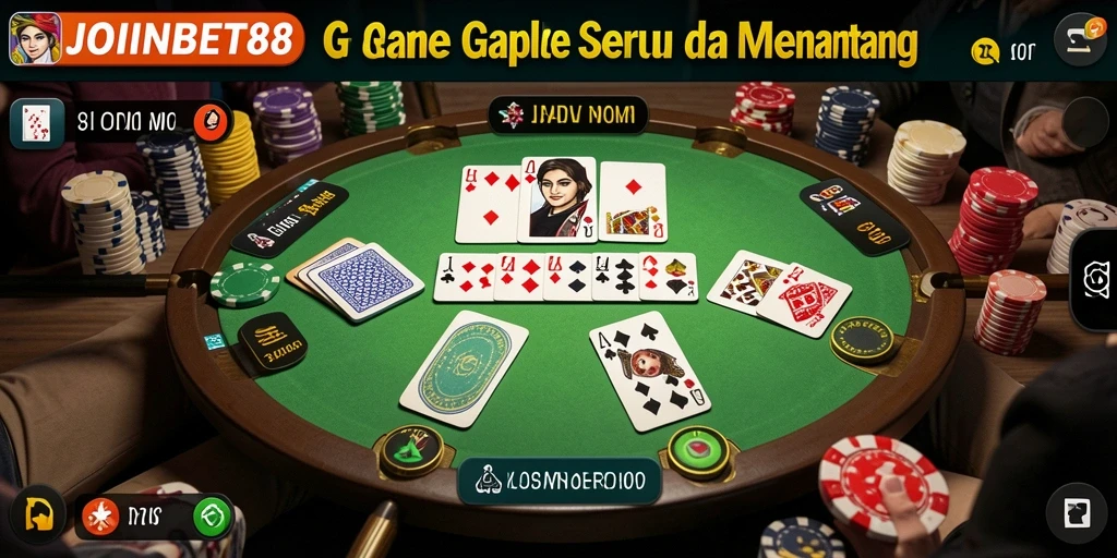 Screenshot permainan Gaple yang seru dari JOINBET88.