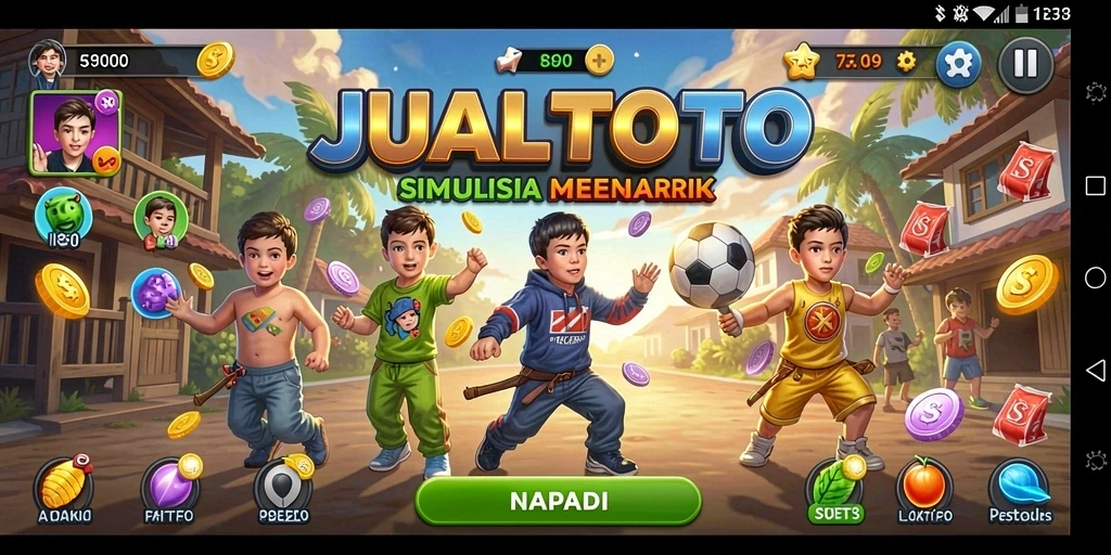 Tampilan gameplay JUALTOTO yang menantang dan interaktif.