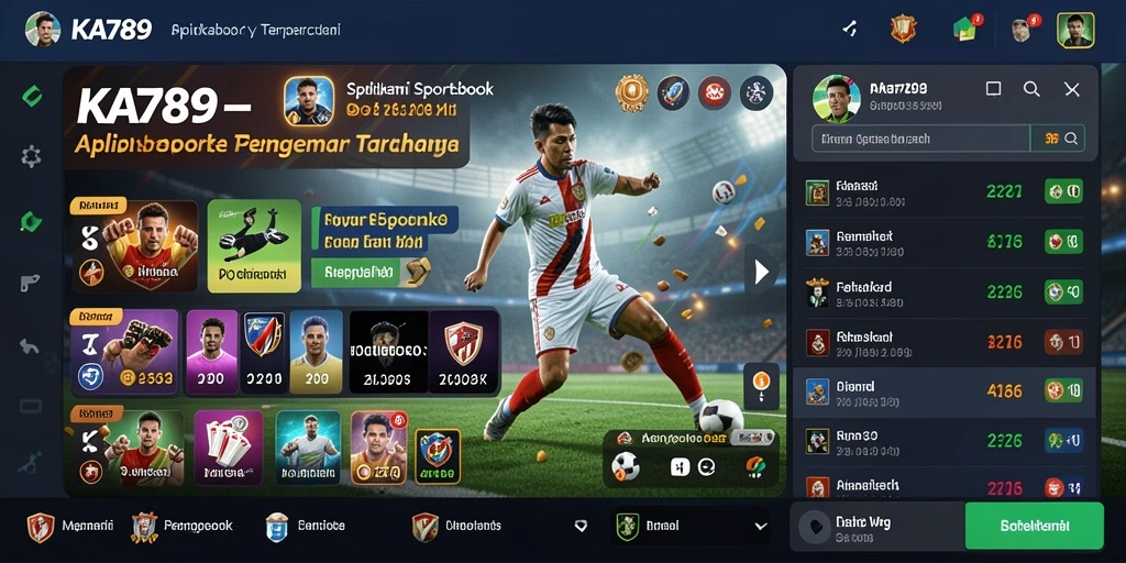 Tampilan menarik dari gameplay di aplikasi Sportsbook KA789.