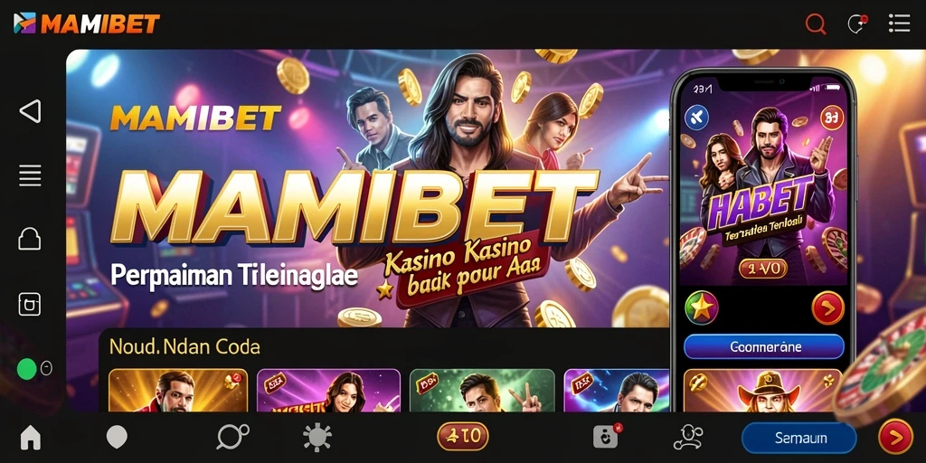 Tampilan gameplay MAMIBET dengan berbagai permainan Kasino yang menarik.