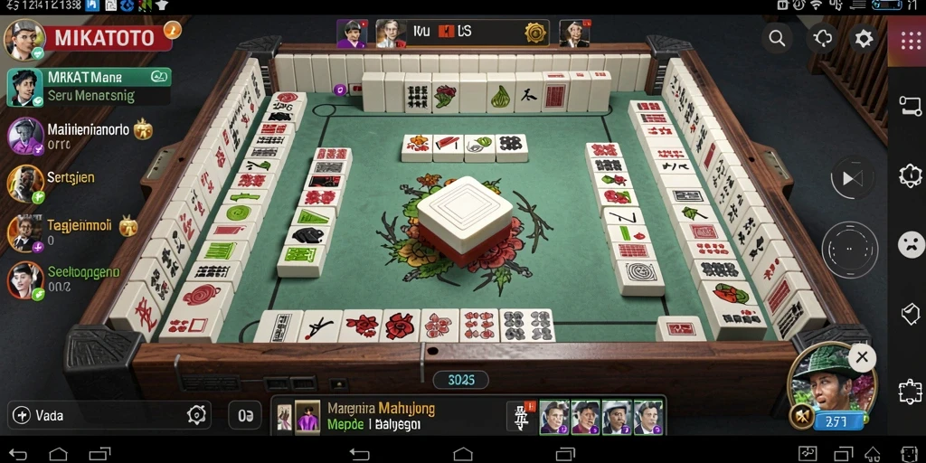 Tangkapan layar gameplay MIKATOTO yang mendebarkan dalam permainan Mahjong.