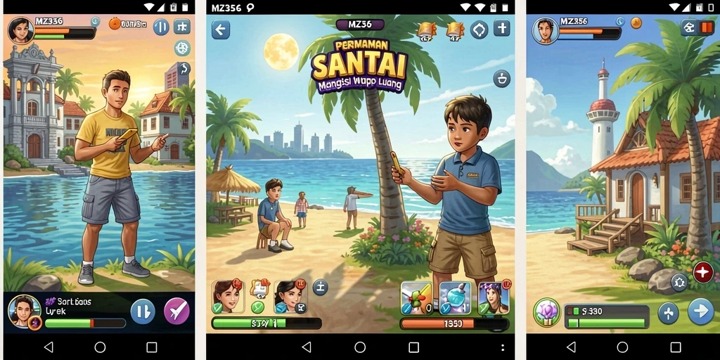Tangkapan layar dari gameplay MZ356 yang seru dan santai.