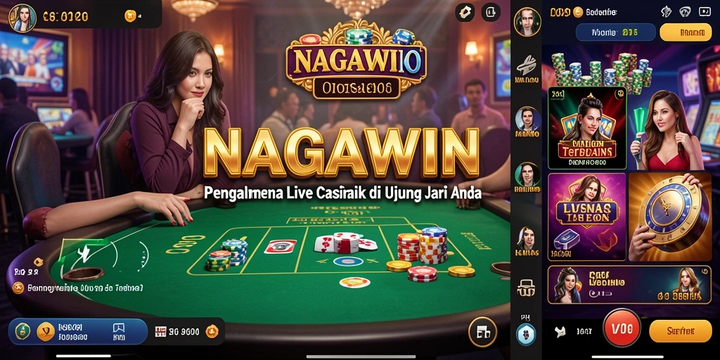 Screenshot gameplay Live Casino NAGAWIN yang menarik dan interaktif.