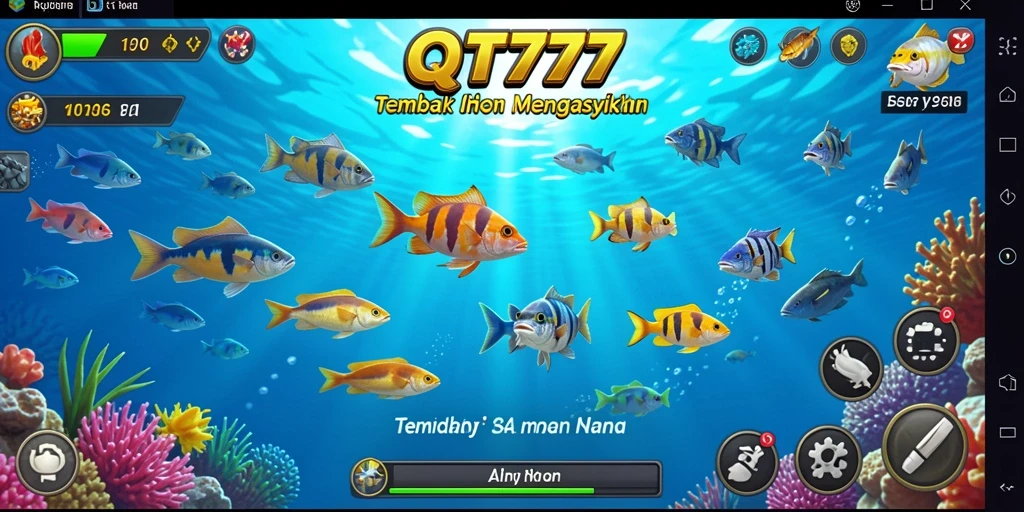 Tampilan menarik dari gameplay Tembak Ikan QT777 yang menyenangkan.