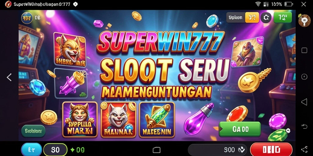 Tampilan gameplay <strong>SUPERWIN777</strong> yang mengasyikkan dan penuh warna.